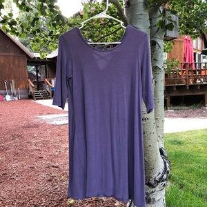 Purple Crossed Back Girl’s Dress